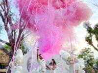 gender reveal dymovy vybuch